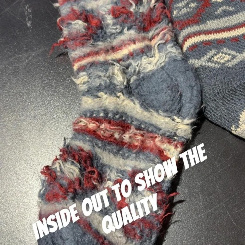 Vibrant Southwestern Fuzzy Warm Socks